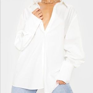 White Oversized top